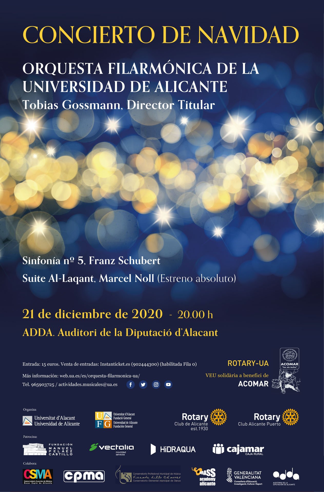 Concierto de Navidad Rotary UA Alicante 2020